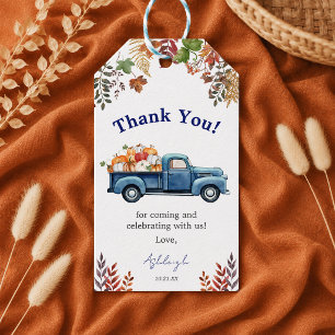 Little Pumpkin Boy Baby Shower Tags Geschenkanhänger