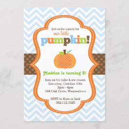 Little Pumpkin (Boy's) Geburtstagsfeier Einladung