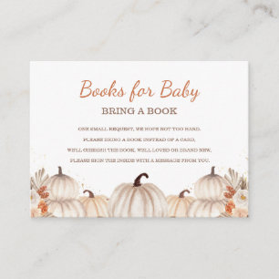 Little Pumpkin Bücher für Baby, Baby Shower  Begleitkarte