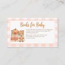 Little Pumpkin Bücher für Baby-Einlegekarte