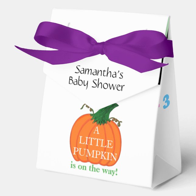 Little Pumpkin Bundle of Joy Baby Shower Geschenkschachtel (Vorderseite)