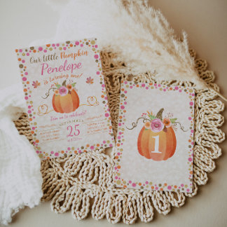 Little Pumpkin Einladung zum Geburtstag, Herbst