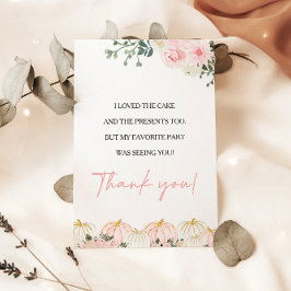 Little Pumpkin erste Geburtstagsparty Dankeschön K Einladung