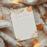 Little Pumpkin Erste Geburtstagszeit Kapselkarte Einladung<br><div class="desc">Mit unserer Little Pumpkin First Birthday Time Capsule Card, die eine besondere Touch für die Herbstfeier Ihres Kindes bietet, stellen wir Ihnen die erste Geburtstagskarte vor. Mit einem ansprechenden Kürbis-Design und warmen Herbstfarben lädt diese Karte die Gäste ein, Nachrichten oder Vorhersagen zu schreiben, die auf einem zukünftigen Meilenstein eröffnet werden....</div>