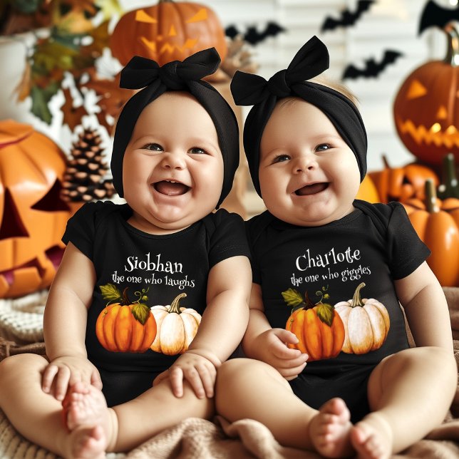 Little Pumpkin Erstes Halloween Personalisiert Baby Strampler (Von Creator hochgeladen)