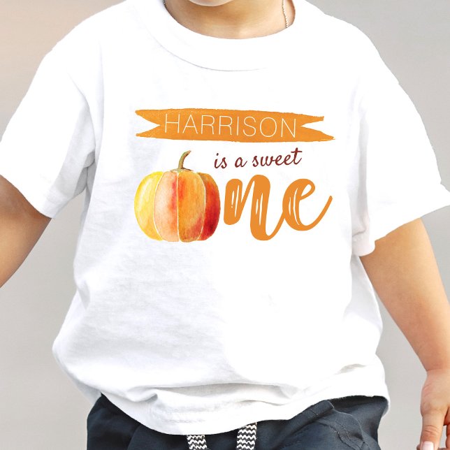 Little Pumpkin Fall 1. Geburtstag Baby T-shirt (Von Creator hochgeladen)
