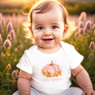 Little Pumpkin Fall Baby Bodysuit Baby Girl Strampler