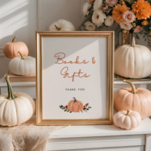Little Pumpkin Fall Baby Duschbücher Geschenke Poster