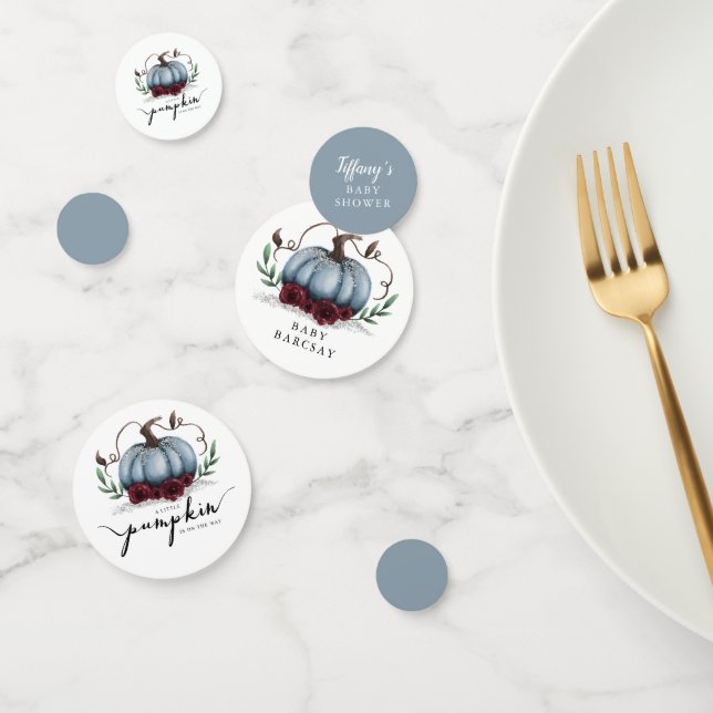 Little Pumpkin Fall Baby Dusche Blue Konfetti (Gruppe)