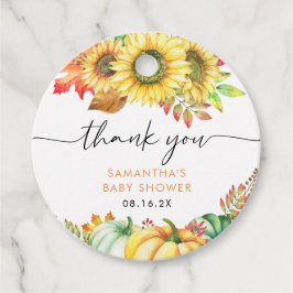 Little Pumpkin Fall Baby Dusche Danke Geschenkanhänger