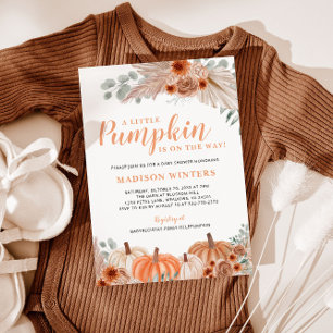 Little Pumpkin Fall Baby Dusche Einladung