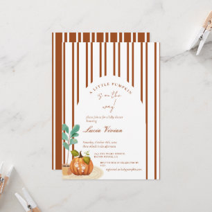 Little Pumpkin Fall Baby Dusche Einladung