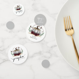 Little Pumpkin Fall Baby Duwer Gender Neutral Konfetti