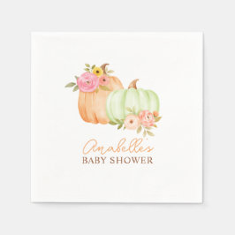 Little Pumpkin Fall Babydusche Personalisiert Serviette