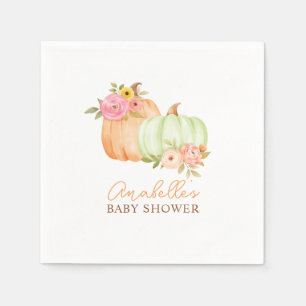 Little Pumpkin Fall Babydusche Personalisiert Serviette