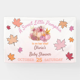 Little Pumpkin Fall Blush Baby Dusche Einladung F Banner