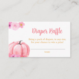 Little Pumpkin Fall Diaper Raffle Begleitkarte