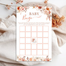 Little Pumpkin Fall Floral Baby Bingo Game