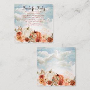 Little Pumpkin Fall Girl Books for Baby Shooting Begleitkarte
