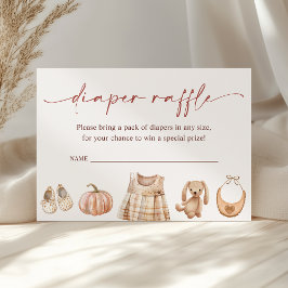 Little Pumpkin Fall Girl Duschdusche Windelwanne Begleitkarte