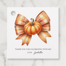 Little Pumpkin First Birthday Favor Tag Halloween Geschenkanhänger