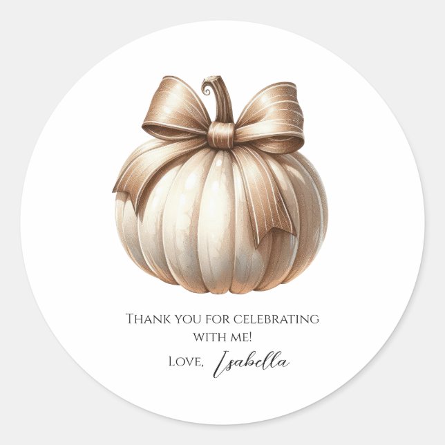 Little Pumpkin First Birthday Sticker - Halloween (Vorderseite)