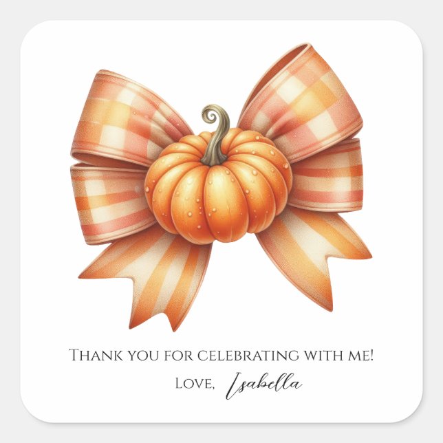 Little Pumpkin First Birthday Sticker - Halloween (Vorderseite)