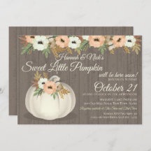 Little Pumpkin Floral Baby Shower