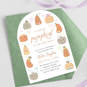 Little Pumpkin Gender Neutral Baby Shower Einladung