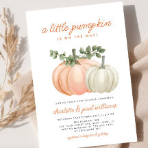 Little Pumpkin Gender Neutral Fall Baby Shower