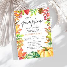 Little Pumpkin Gender Neutral Fall Baby Shower