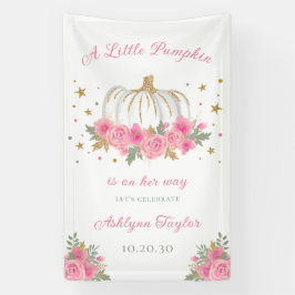 Little Pumpkin Girl Baby Sprinkle Banner