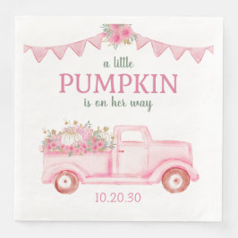 Little Pumpkin Girl Babydusche Napkins Serviette