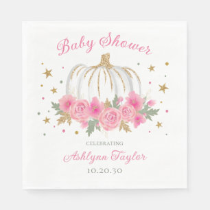 Little Pumpkin Girl Babydusche Serviette