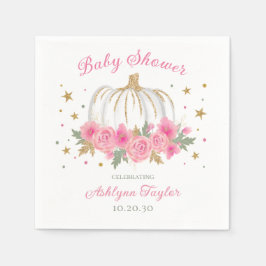 Little Pumpkin Girl Babydusche Serviette