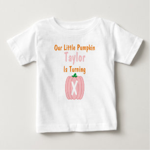 Little Pumpkin Girl Birthday Baby T - Shirt