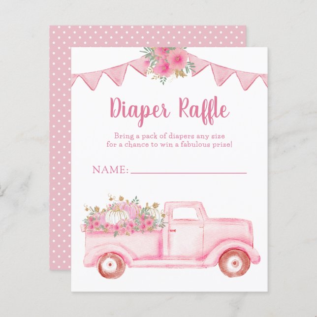 Little Pumpkin Girl Diaper Raffle (Vorne/Hinten)