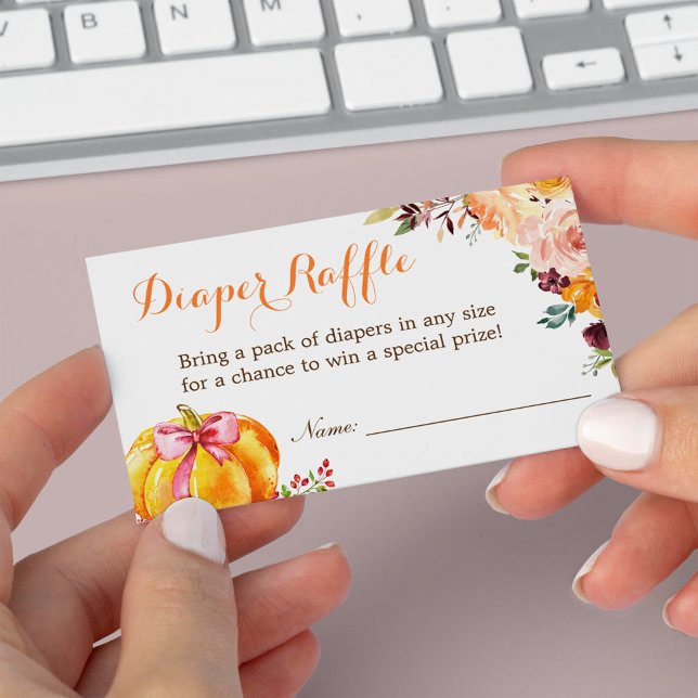 Little Pumpkin Girl Duschdusche Windelwaschkarte (Von Creator hochgeladen)