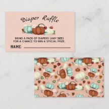 Little Pumpkin Girl Duschdusche Windelwaschkarte