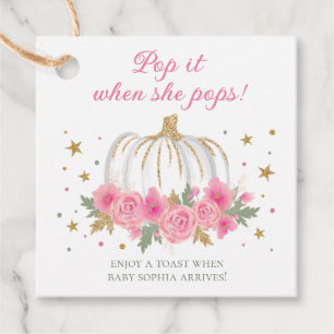 Little Pumpkin Girl Pop, wenn sie Pop Geschenkanhänger