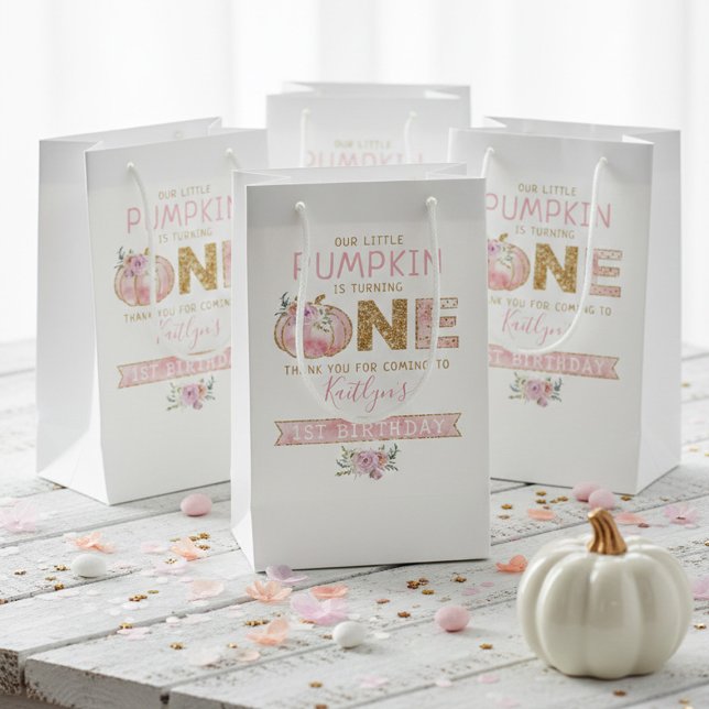 Little Pumpkin Girls 1. Geburtstag Kleine Geschenktüte (Von Creator hochgeladen)