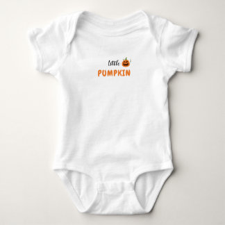 Little Pumpkin Halloween Baby Bodysuit. Baby Strampler