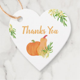 Little Pumpkin Harvest Fall Baby Dusche Wasserfarb Geschenkanhänger