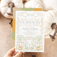 Little Pumpkin Harvest Scarecrow Geburtstag