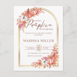 Little Pumpkin Is On the Way Invitation  Postkarte