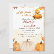Little Pumpkin ist auf dem Weg Autumn Baby Shower