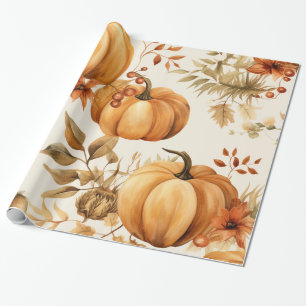 Little Pumpkin ist auf dem Weg Autumn Baby Shower Geschenkpapier