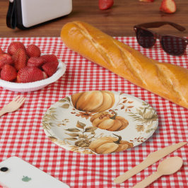 Little Pumpkin ist auf dem Weg Autumn Baby Shower Pappteller