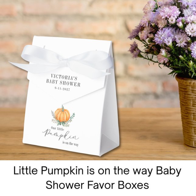 Little Pumpkin ist auf dem Weg Baby Shower Geschenkschachtel (Von Creator hochgeladen)