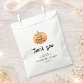 Little Pumpkin ist auf dem Weg Baby Shower Geschenktütchen